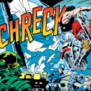 Wolverine crashes through a helicarrier on a motorcycle